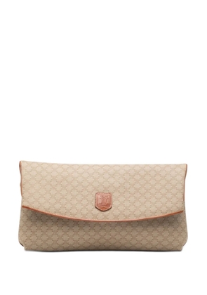 Celine Pre-Owned 2005 Macadam Coated Canvas clutch bag - Neutrals