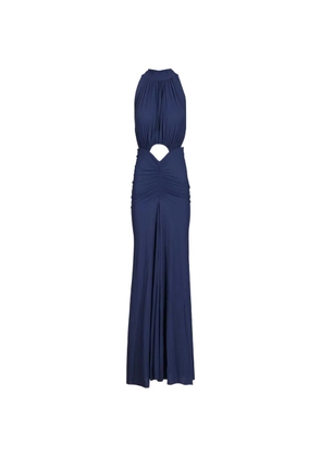 Amazuìn Mina cut-out ruched maxi dress - Blue