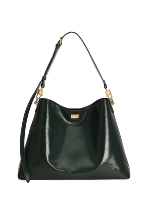 Dolce & Gabbana large Vittoria calfskin shoulder bag - Green