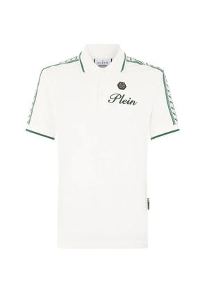 Philipp Plein floral-jacquarded polo shirt - Neutrals