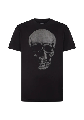 Philipp Plein glitter skull round neck T-shirt - Black