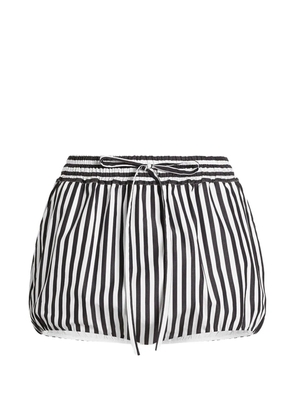 Dolce & Gabbana striped drawstring-fastening shorts - White