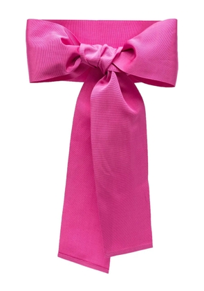 Sara Roka grosgrain ribbon belt - Pink