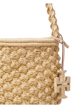 Tory Burch Ella hand-crocheted bucket bag - Neutrals
