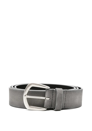 Officine Creative suede buckle belt - Grey