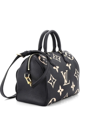 Louis Vuitton Pre-Owned Speedy Bandouliere Bag Bicolor Monogram Empreinte Giant 25 handbag - Black