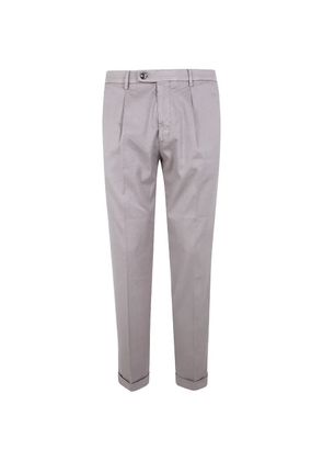 michael coal pleated linen trousers - Grey