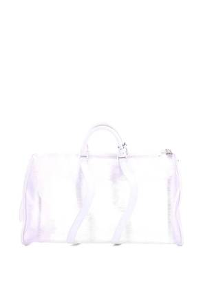 Louis Vuitton Pre-Owned Keepall Bandouliere Bag Limited Edition Epi Plage PVC 50 travel bag - White
