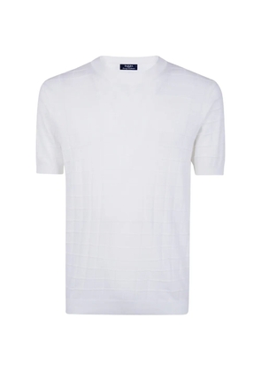Barba waffle-knit T-shirt - White