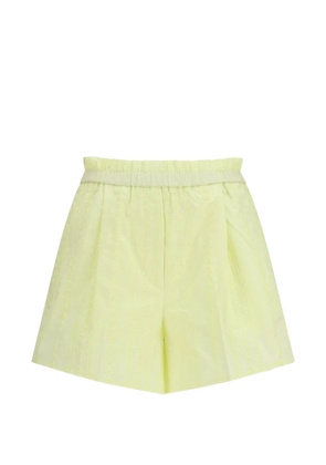Forte Forte Les Fleurs embroidered shorts - Yellow