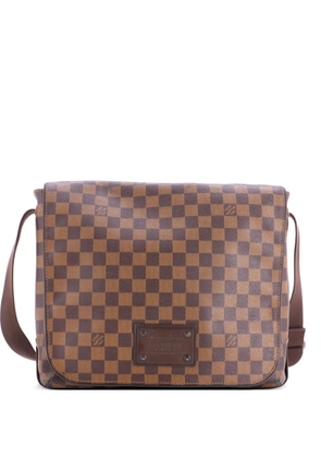 Louis Vuitton Pre-Owned Brooklyn Handbag Damier MM crossbody bag - Brown