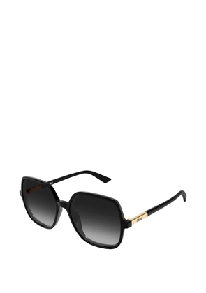 Chloé Eyewear oversized geometric-frame sunglasses - Black