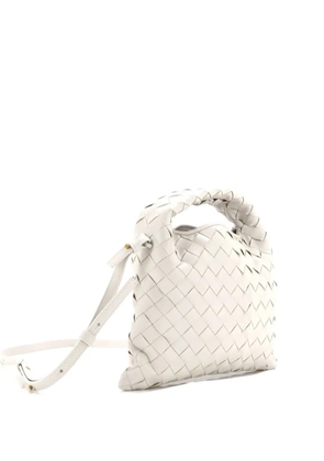 Bottega Veneta Pre-Owned Hop Top Handle Bag Intrecciato Nappa Mini satchel - White