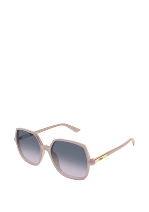 Chloé Eyewear oversized geometric-frame sunglasses - Neutrals