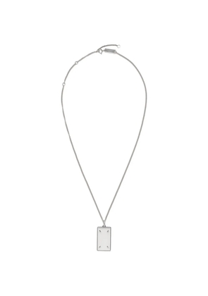 Maison Margiela Four Stitches pendant necklace - Silver