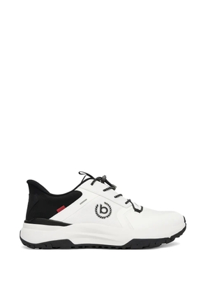 Bugatti panelled toggle-fastening sneakers - White