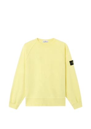 Stone Island logo-patch raglan-sleeve sweater - Yellow