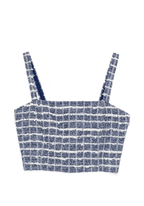 Iceberg check crop top - Blue