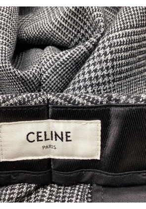Celine Pre-Owned Prince of Wales check trousers - Grey