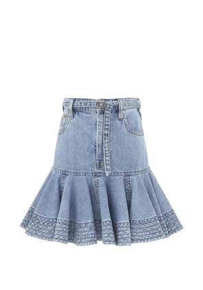 ZIMMERMANN Indra denim mini skirt - Blue