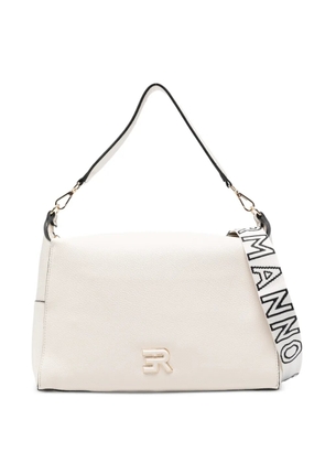ERMANNO FIRENZE small Victoria logo-plaque shoulder bag - Neutrals