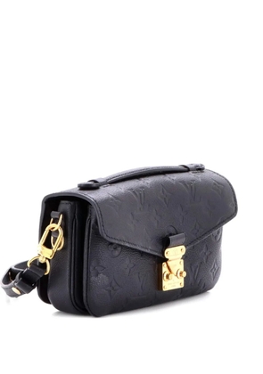 Louis Vuitton Pre-Owned Pochette Metis Monogram Empreinte Leather East West crossbody bag - Black