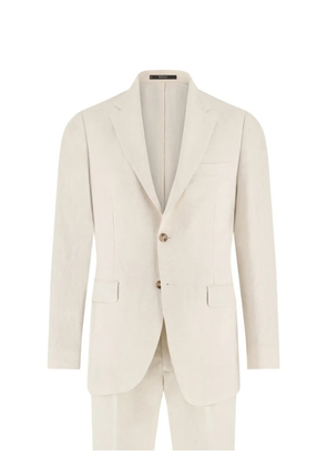 Boggi Milano single-breasted linen suit - Neutrals