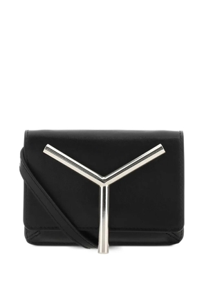 Y/Project leather cross body bag - Black