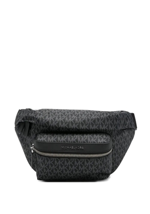 Michael Kors Brooklyn monogram-pattern logo-plaque belt bag - Black