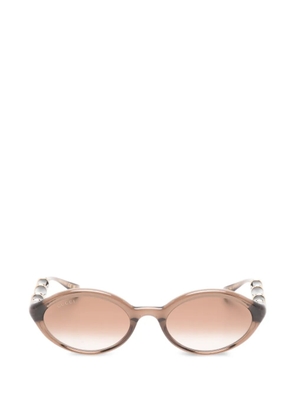 Gucci Eyewear oval-frame sunglasses - Brown