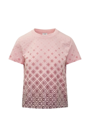 Casablanca monogram-print t-shirt - Pink