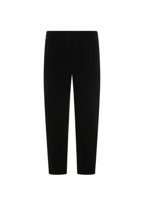 04651 / A TRIP IN A BAG mid waist straight leg trousers - Black
