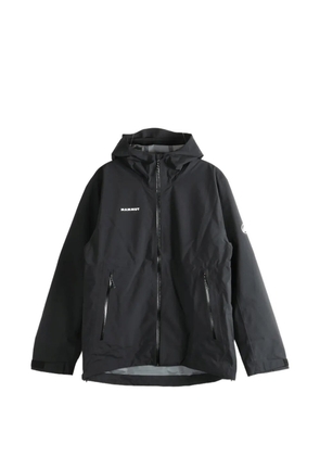 Mammut logo-print hooded jacket - Black