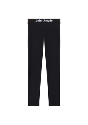 Palm Angels logo waistband leggings - Black