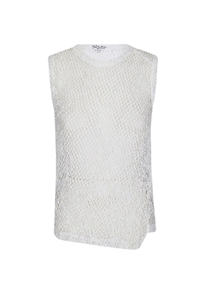 Comme Des Garçons asymmetric trim vest - Neutrals