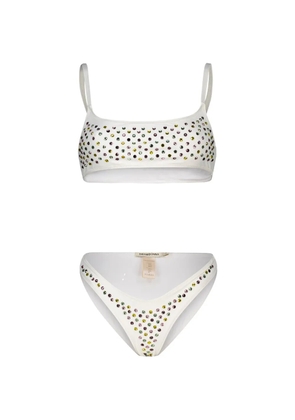 PARAMIDONNA Chiara embellished bikini - White