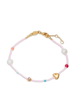 Anni Lu beaded heart bracelet - Pink