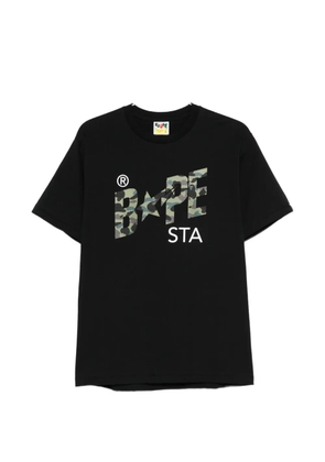 A BATHING APE® logo-print T-shirt - Black