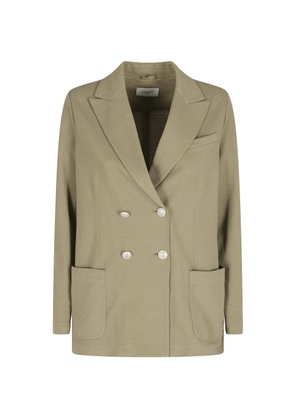Circolo 1901 double-breasted textured blazer - Neutrals