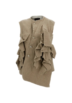Comme Des Garçons ruffled vest - Neutrals