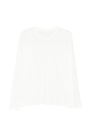 The Row long-sleeve cotton top - White