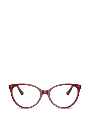 Jimmy Choo transparent round-frame glasses - Red