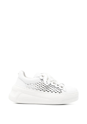 Cult Nirvana perforated sneakers - White