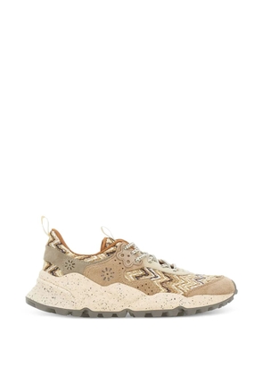 FLOWER MOUNTAIN Kotetsu lace-up sneakers - Neutrals