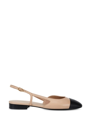 POTAMY two-tone slingback ballet flats - Neutrals