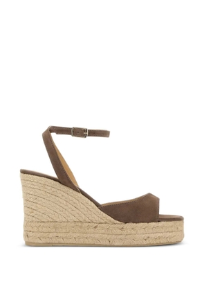 Castañer Balir suede brook wedges - Brown