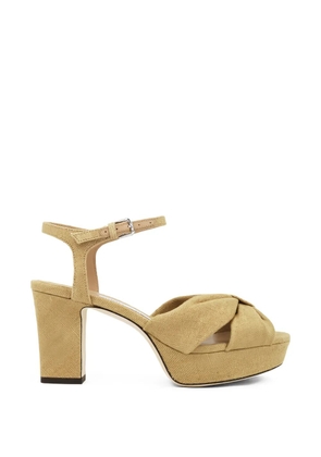 Jimmy Choo 80mm Heloise sandals - Neutrals