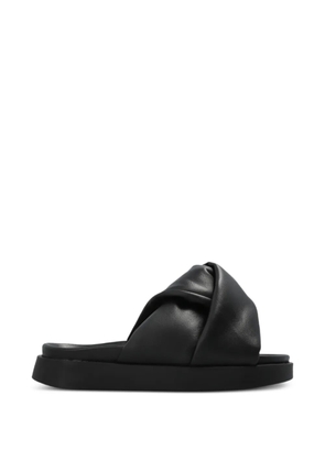 Inuikii knotted-upper leather sandals - Black