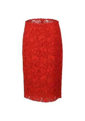 Valentino Garavani floral skirt - Red