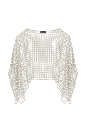Peserico Aurea open-knit sweater - Neutrals